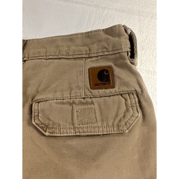 Carhartt Cargo Shorts Mens 32 Tan Cotton Utility Workwear - Picture 3 of 12